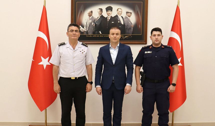 İl Jandarma Komutanı Ayvaz’dan Kaymakam Meriç Dinçer’e ziyaret