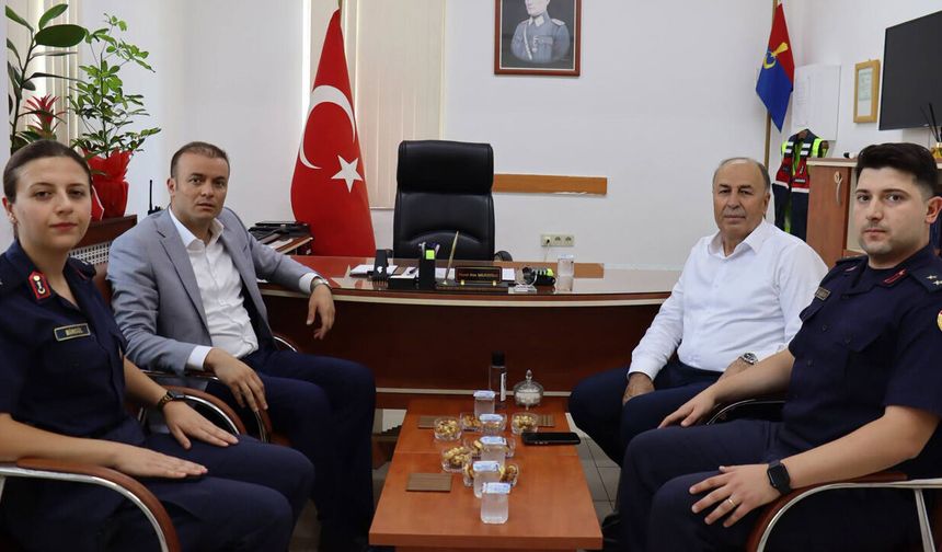 Dinçer ve Arslan’dan Alaca İlçe  Jandarma Komutanlığına ziyaret