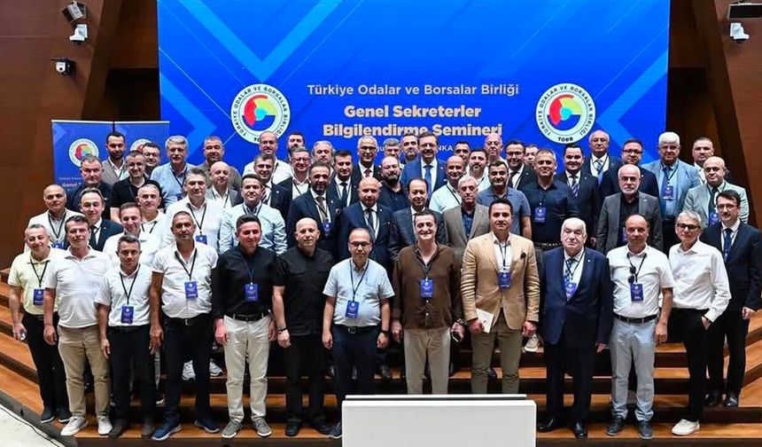 Alaca TSO’dan TOBB Genel Sekreterleri Seminerine katılım