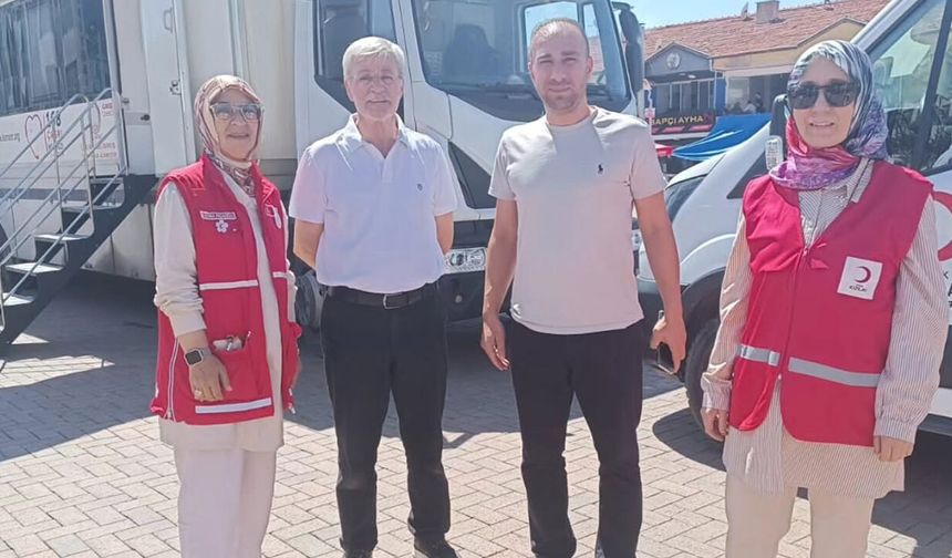 Alaca’da kan bağışına Kızılay’dan destek