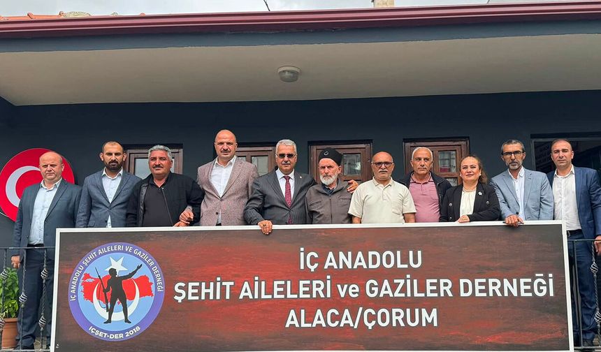 Ahlatcı’dan şehit aileleri ve gaziler derneğine ziyaret