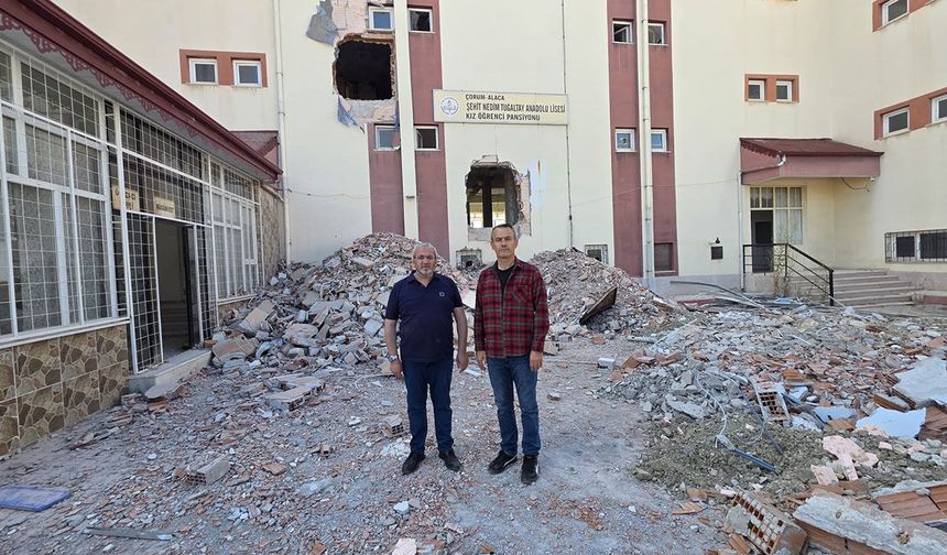 Cemil Çağlar, Alaca’daki eğitim yatırımlarını yerinde inceledi