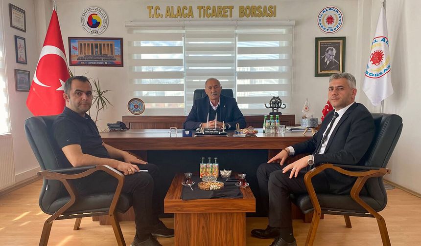 Alaca İlçe Milli Eğitim’den Ticaret Borsası’na ziyaret