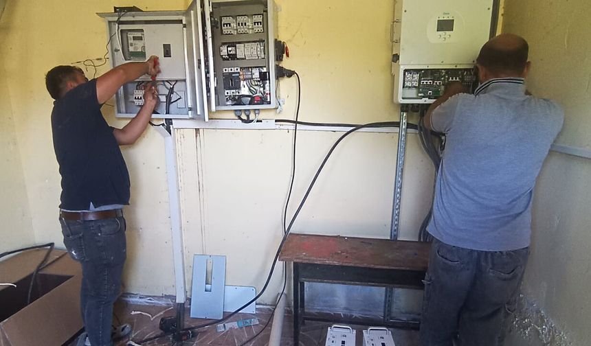 Küçükdona’da su deposu güneş enerjisiyle çalışacak