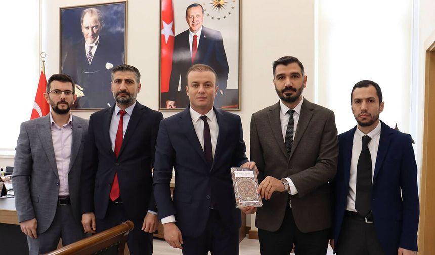 Müftülük heyetinden Kaymakam Dinçer’e ‘Camiler Haftası’ ziyareti