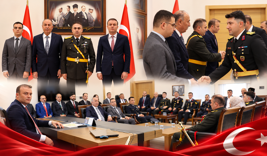 Kaymakam Dinçer, tebrikleri kabul etti