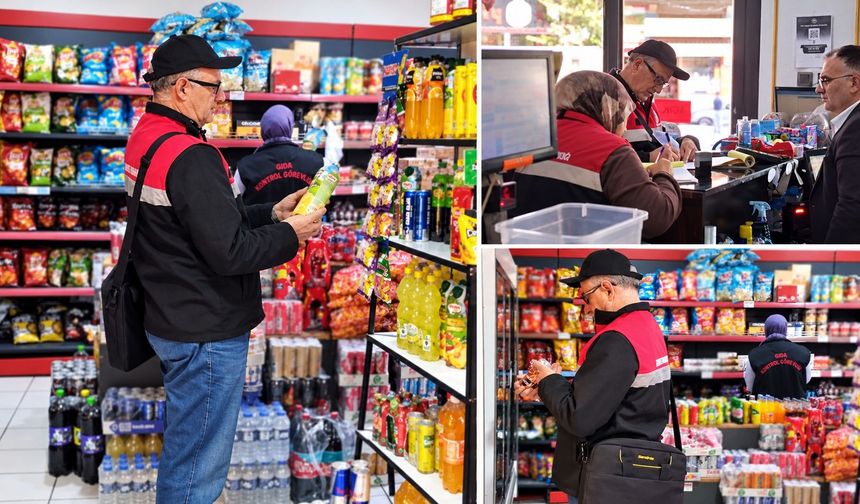 Marketlerde gıda denetimi yapıldı